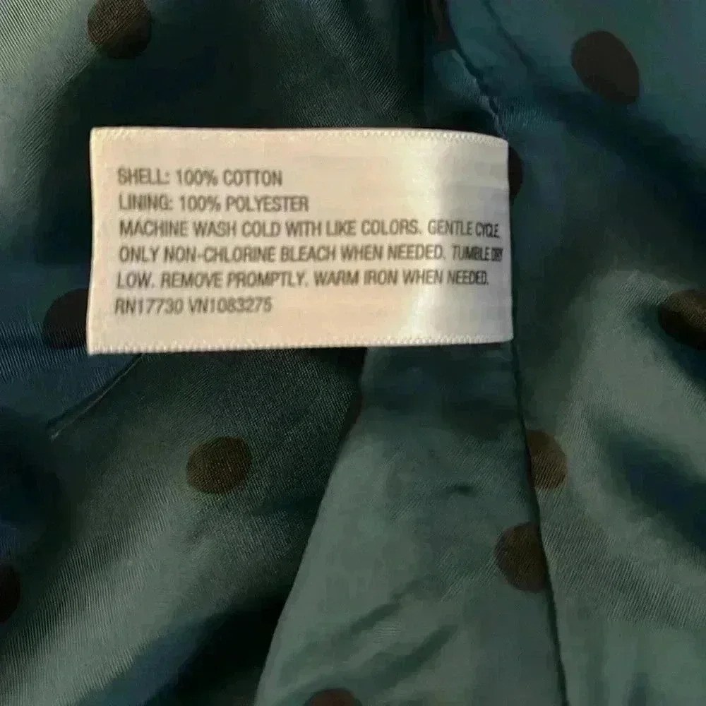 Merona Black Cotton Overcoat Size XS - Picture 6 of 6
